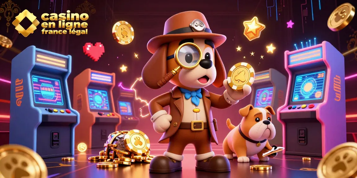 Engaging scene depicting a detective examining a poker chip, showcasing casino en ligne france légal with vibrant casino game elements.