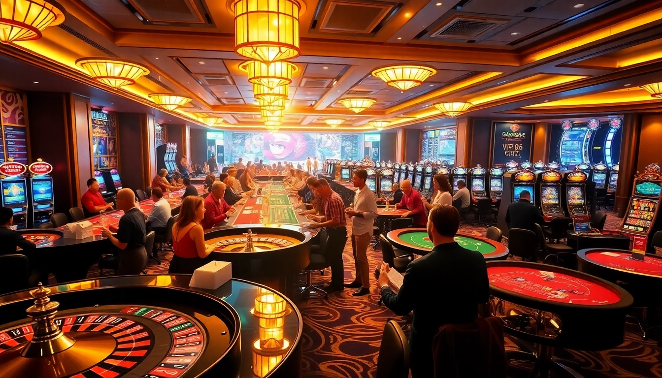 Experience thrilling gaming at DH88, where players enjoy roulette and poker under luxurious ambiance.