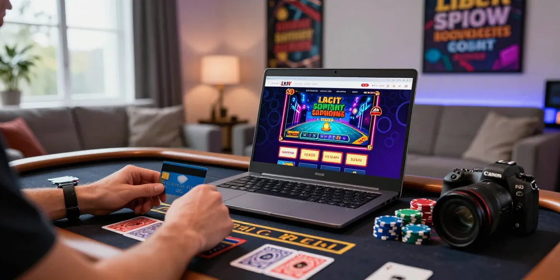 Player engaging with scoarch.org.uk on a vibrant credit card casino platform in a stylish living room.