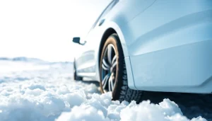 PPF winter road salt protection on a vehicle highlighting its resilience against harsh winter elements.