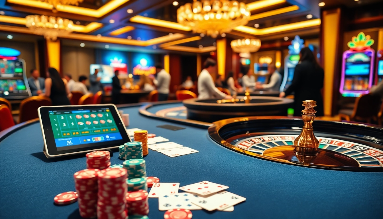 Experience the excitement at j88 with vibrant casino tables and thrilling games.