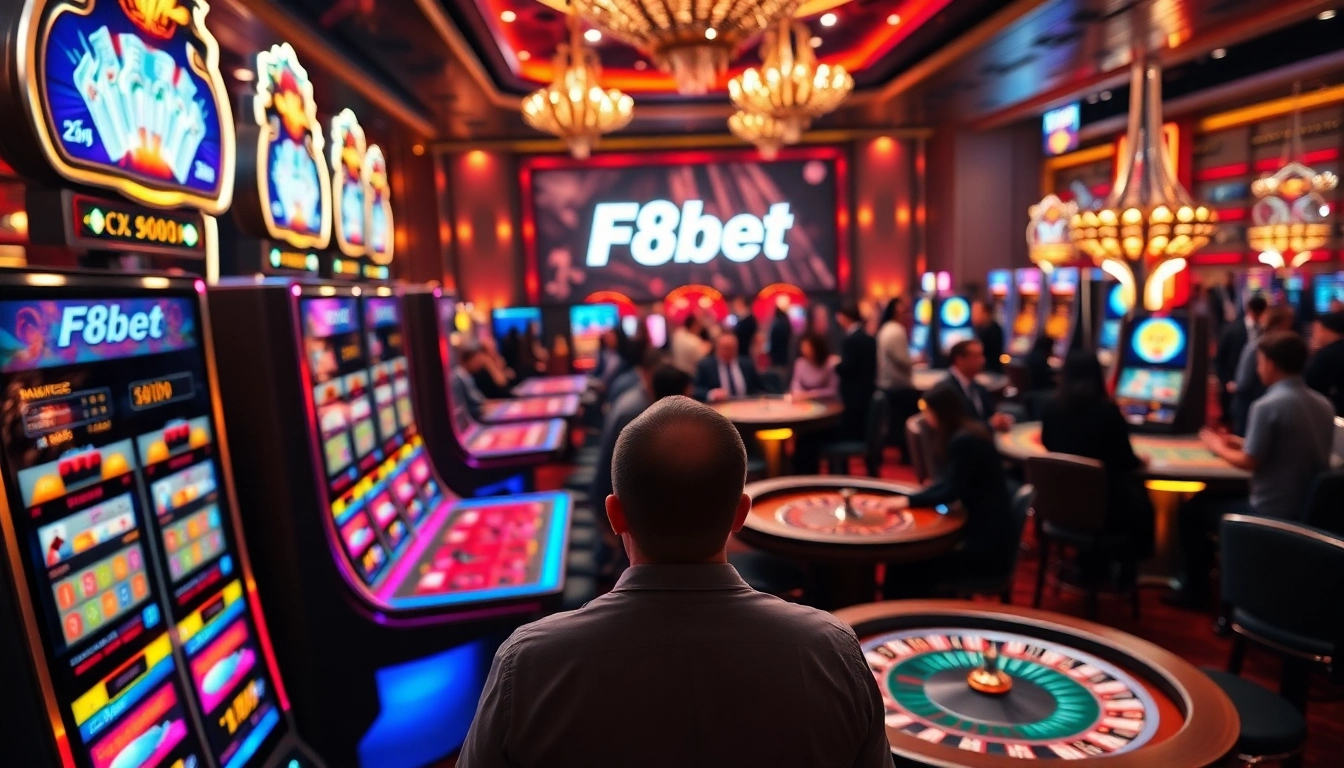 Winning excitement at F8bet with vibrant casino games like slots and roulette.