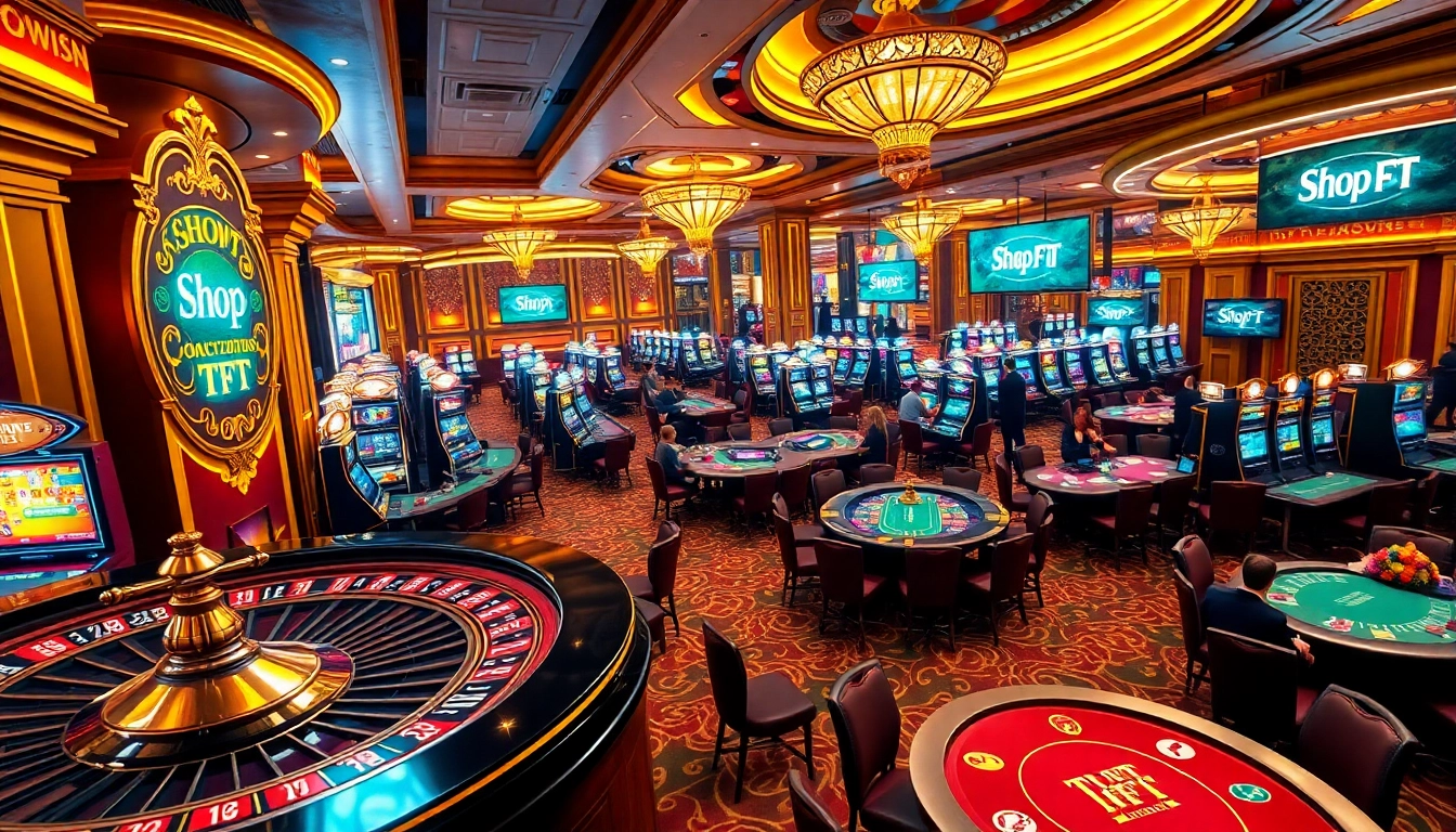 Experience the thrill of betting at Shop TFT with vibrant casino games and tables.
