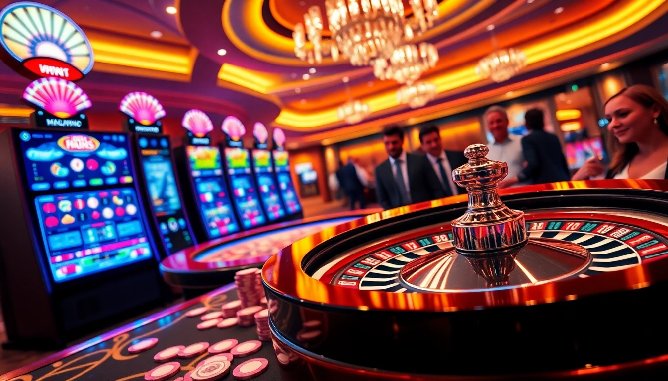 Exciting online gambling visuals at https://78wintl.org/, featuring slot machines and roulette.