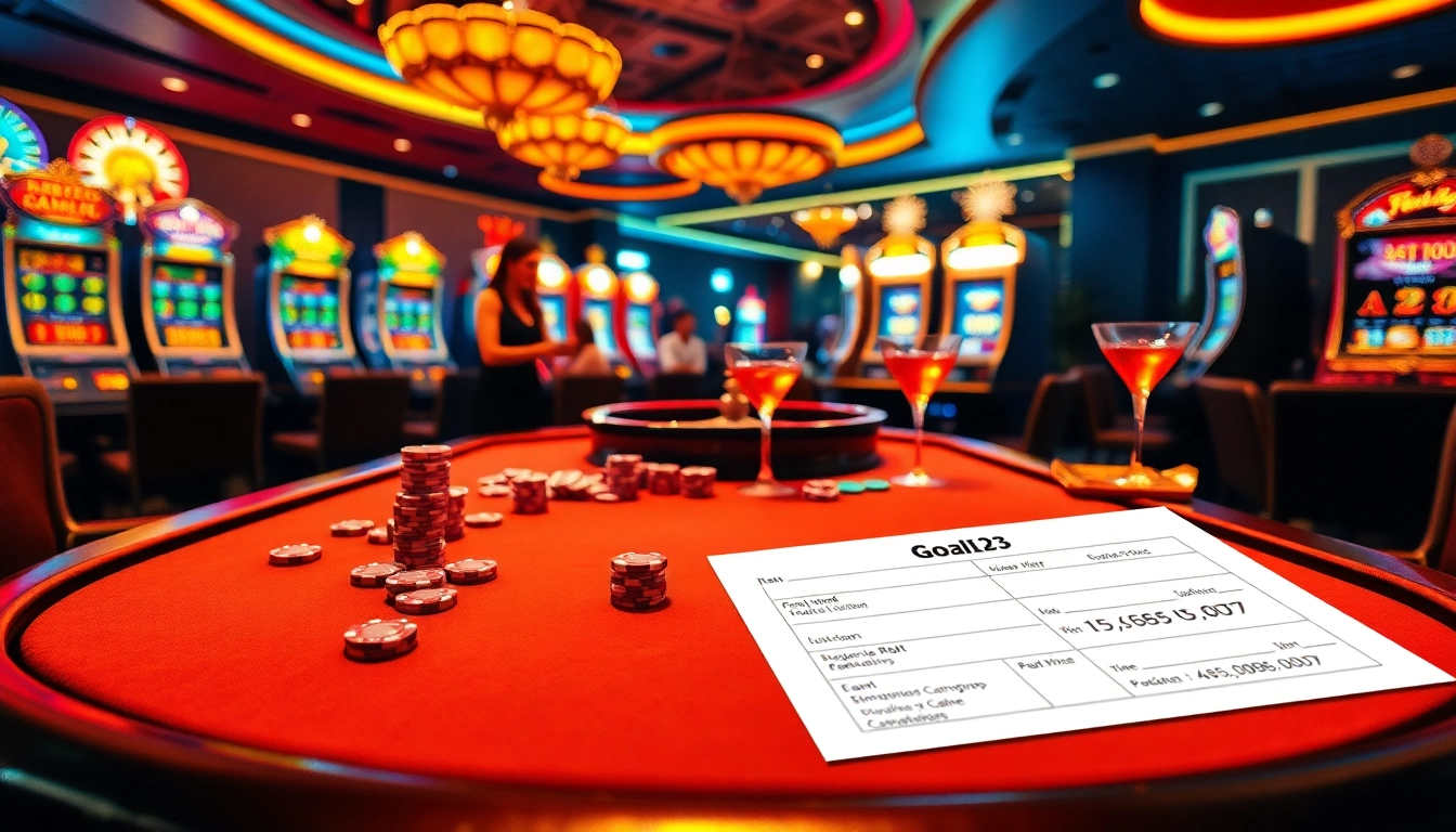 Goal123 players enjoy an upscale casino experience at the thrilling poker table.