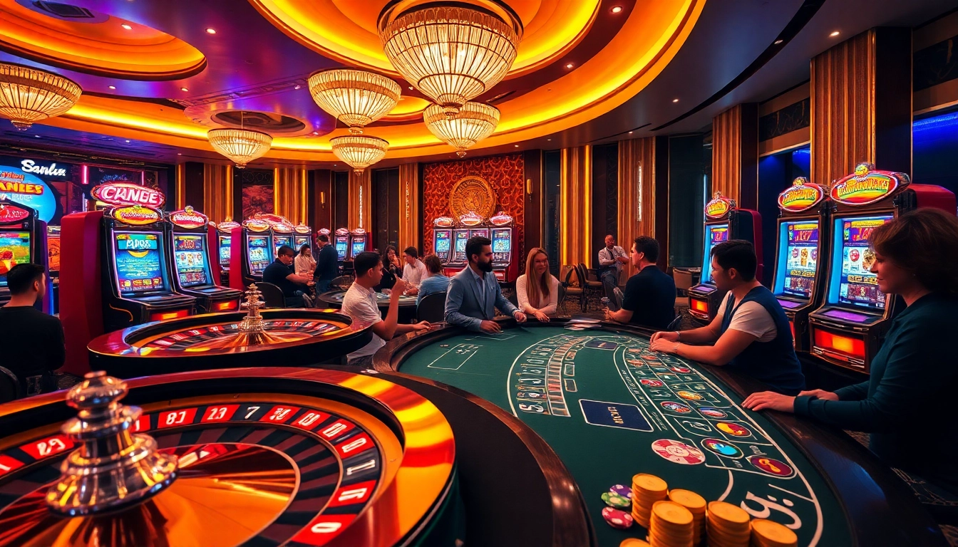 Experience the thrill of betting at S8 game tables surrounded by luxury and excitement.