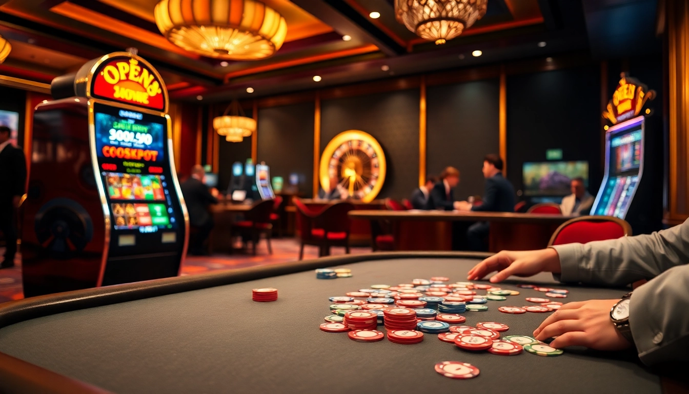 Experience high-stakes excitement at OPEN88 casino with thrilling poker games and vibrant slot machines.