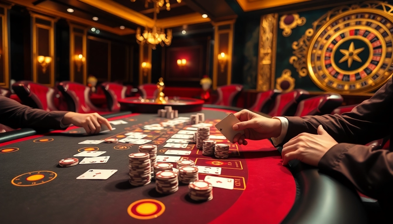 Engage in thrilling blackjack gameplay at https://may88.click/ with glamorous casino elements.