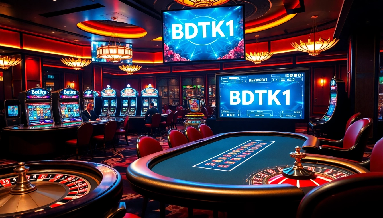 Engaging gamblers with exhilarating BDTK1 gaming experiences at a luxury casino.
