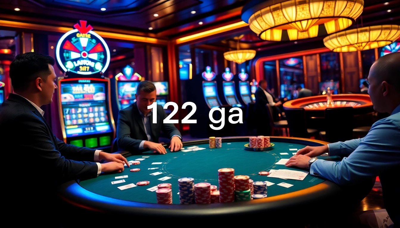 Experience high-stakes poker at 123ga's vibrant casino with thrilling gameplay and professional players.
