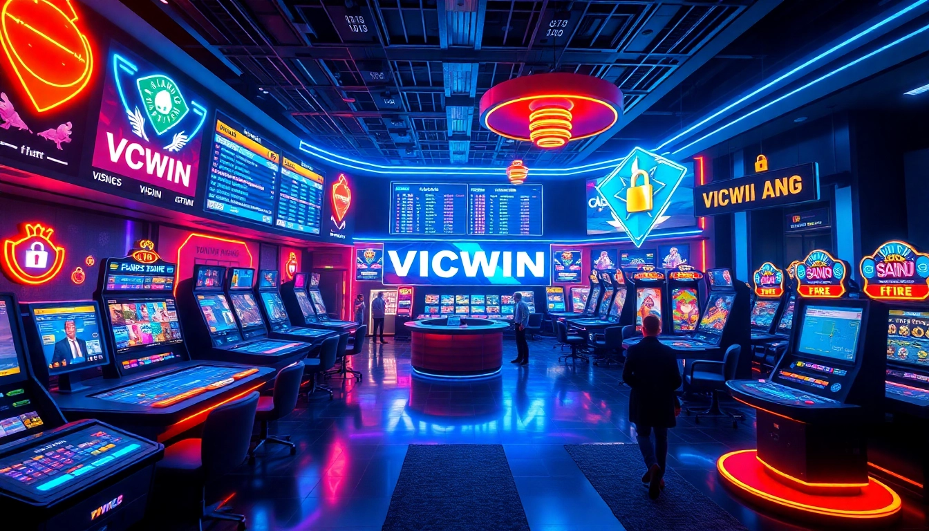 VICWIN online gambling platform with vibrant games and engaging player interactions.