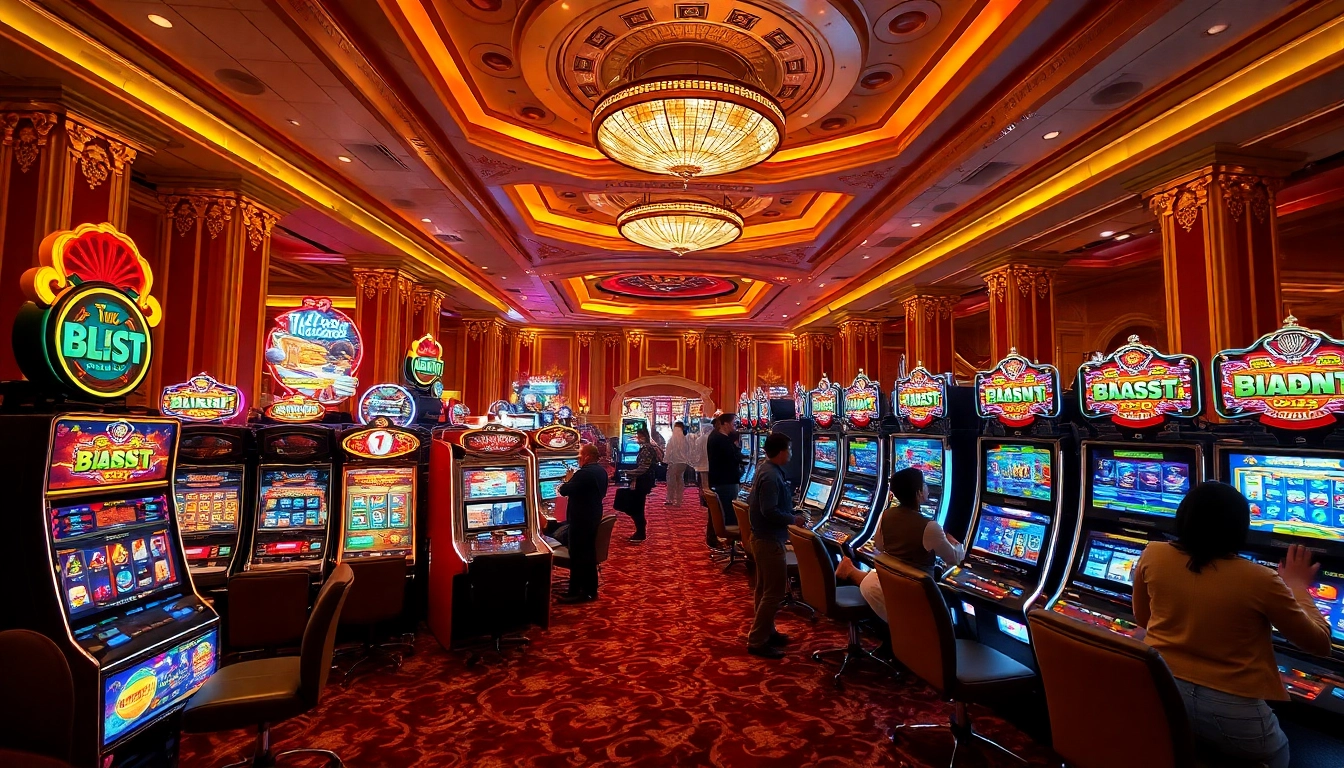 Experience the excitement of idnslot with vibrant slot machines and engaging gaming ambiance.