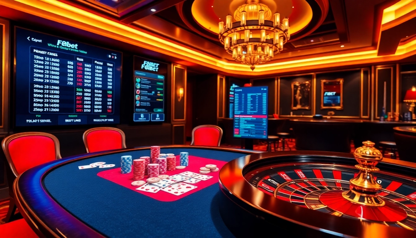 F8bet players enjoying an exciting online gambling experience at a luxurious casino.